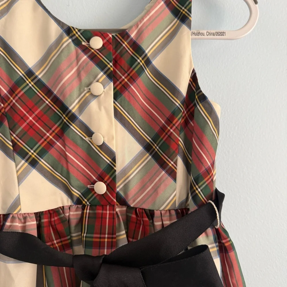 Polo Ralph Lauren Plaid Taffeta Sleeveless Dress‎ Size 3T